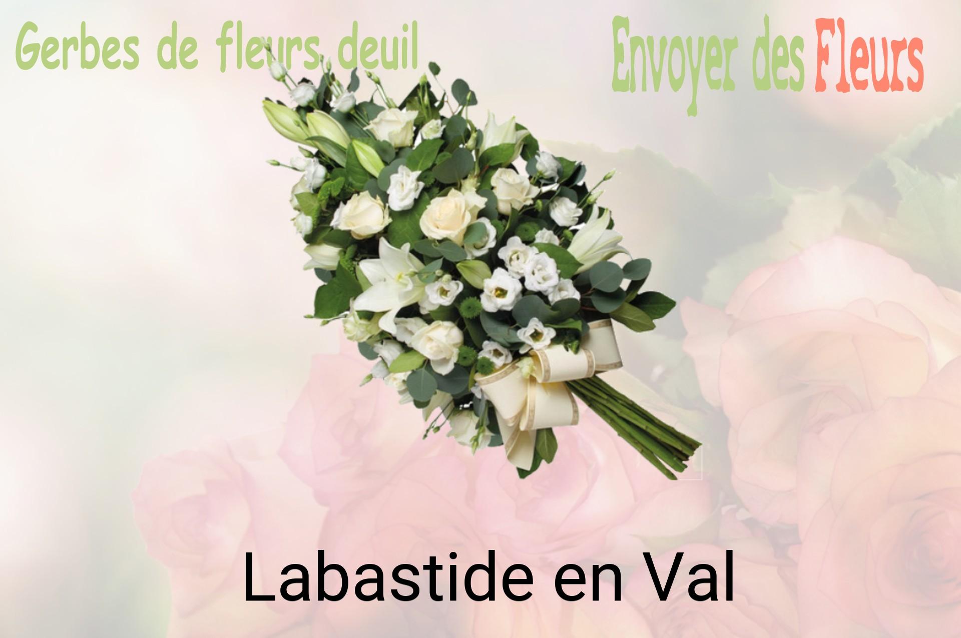 Gerbe de fleurs de deuil livrée à Labastide-en-Val